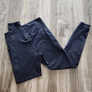 Girlfriend collective BLACK HIGH-RISE POCKET LEGGING - L